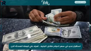 استقرار جديد في سعر الدولار مقابل الجنيه.. تعرف على قيمته المحدثة الآن.